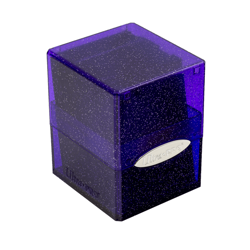 NEW ULTRA PRO Deck Box Satin Cube Glitter PURPLE Compartment Card - Image 3