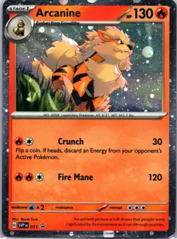 Arcanine Promo SV: Scarlet & Violet Promo Cards 011 LP - Image 1