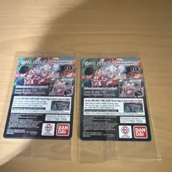 Bandai One Piece CCG US Voyage Monkey D. Luffy English Card Lot (2 Cards) - Image 2