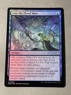 Into the Flood Maw MTG Bloomburrow Foil NM - Image 1