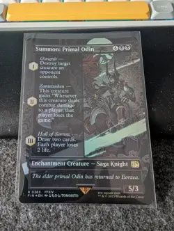 Summon: Primal Odin (Borderless) Final Fantasy Foil - Image 1