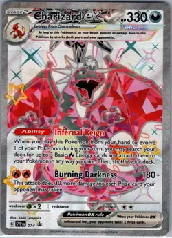 Charizard ex SVP 074 SV: Scarlet & Violet Promo Cards - Pokemon Card - NM - Image 1