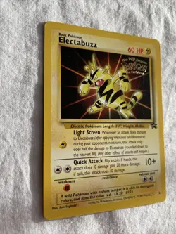 Near Mint ELECTABUZZ Black Star Promo 2 The First Movie 1999 Pokemon Card WOTC - Image 2
