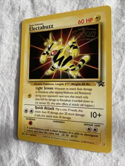 Near Mint ELECTABUZZ Black Star Promo 2 The First Movie 1999 Pokemon Card WOTC - Image 3