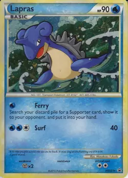 POKEMON TCG - Lapras Holographic Black Star Promo Card HGSS14 - Image 1