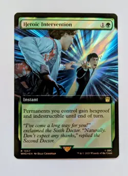 Heroic Intervention (Surge Foil) | MTG Doctor Who | 1067 Borderless Near Mint - Image 1