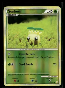 Sunkern 85/123 HeartGold & SoulSilver Reverse Holo Common Pokemon - Image 1