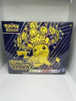 Pokemon Scarlet & Violet Surging Sparks ETB Elite Trainer Box Factory Sealed - Image 1