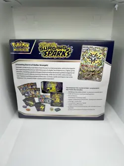 Pokemon Scarlet & Violet Surging Sparks ETB Elite Trainer Box Factory Sealed - Image 3