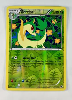 Servine 2013 Pokemon Legendary Treasures Reverse Holo #7/113 * Light Play - Image 1