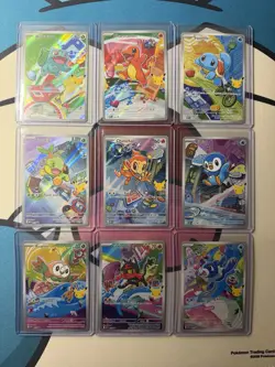 Pokemon 2026 First Partner Illustration Collection Series 1 Promo Set 9 Cards - Image 1