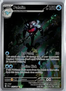 Palafin 225/91 Illustration Rare Pokemon SV: Paldean Fates NM - Image 1