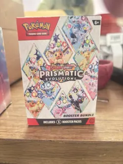 Pokemon TCG Prismatic Evolution Booster Bundle Box 6 Packs 60 Cards English 2025 - Image 1