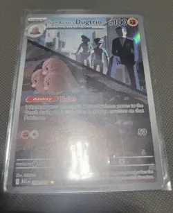 Team Rocket's Dugtrio 239/217 Illustration Rare Ascended Heroes Pokemon NM - Image 2