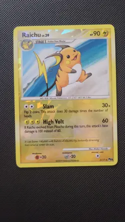 Pokemon TCG Raichu Reverse Holo 3/17 Pop Series 9 LP - Image 1