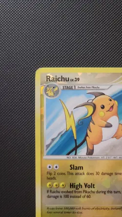Pokemon TCG Raichu Reverse Holo 3/17 Pop Series 9 LP - Image 2