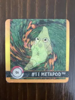 1999 Artbox Pokemon Action Flipz - Premier Edition Caterpie Metapod #10 - Image 2