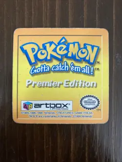 1999 Artbox Pokemon Action Flipz - Premier Edition Caterpie Metapod #10 - Image 3