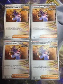 4x Professor Sada's Vitality 170/182 x4 - Paradox Rift - Pokemon TCG - FREE SHIP - Image 1