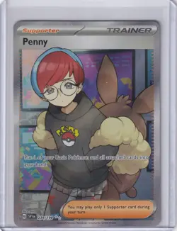 Pokemon TCG: Penny 239/198 Scarlet & Violet Base Full Art Double Rare - Image 1