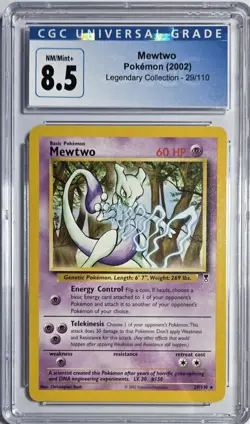 2002 English Pokemon MEWTWO #29 (CGC 8.5) - Image 1