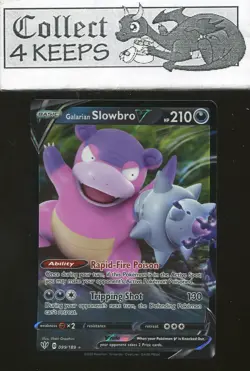 Galarian Slowbro V 099/189 Ultra Rare Darkness Ablaze Near Mint Pokemon TCG - Image 1