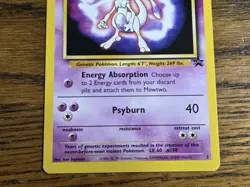 Pokemon Wotc Black Star Promo # 3--1st Movie Mewtwo **Not Played** - Image 3