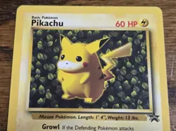Pokemon Wotc Black Star Promo #1/53 IVY PIKACHU never played - Image 2