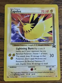 Pokemon Wotc Black Star Promos 3 LEGENDARY BIRDS **not played** - Image 5