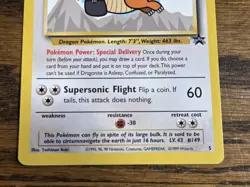 Pokemon Wotc Black Star Promo # 5 Movie Promo DRAGONITE **not played** - Image 3