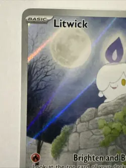 Litwick 101/086 Sv: White Flare Illustration Rare Full Art Holo 60 HP Pokemon T… - Image 2