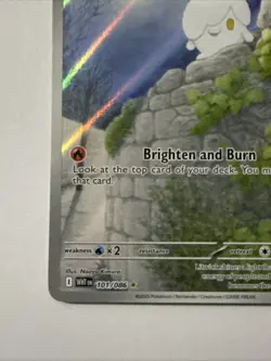 Litwick 101/086 Sv: White Flare Illustration Rare Full Art Holo 60 HP Pokemon T… - Image 5