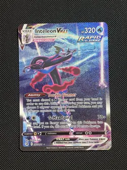 Pokemon TCG SWSH08: Fusion Strike Inteleon VMAX (Alternate Art Secret) #266/264 - Image 1