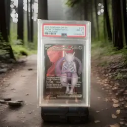 2025 POKEMON EN-SV10 DESTINED RIVALS TEAM ROCKET'S MEWTWO EX 213 PSA 10 - Image 1