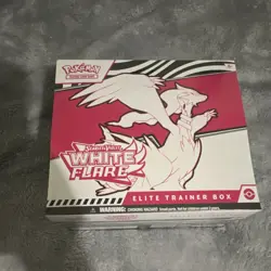 Pokemon Scarlet & Violet White Flare Elite Trainer Box Collectors Edition 2024 - Image 1