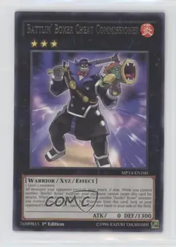 Battlin' Boxer Cheat Commissioner 1st Ed. YuGiOh Mega-Tins Mega Pack #MP14-EN160 - Image 1