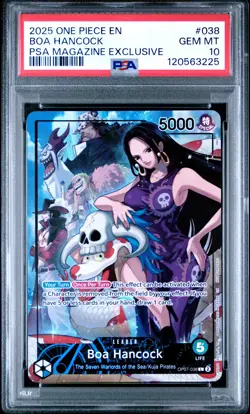 2025 ONE PIECE PROMOS PSA MAGAZINE EXCLUSIVE #038 BOA HANCOCK PSA 10 - Image 1