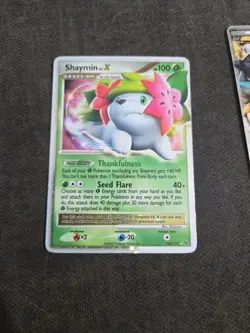Pokemon Platinum Shaymin Level X Card 126/127 Land Forme - Image 1