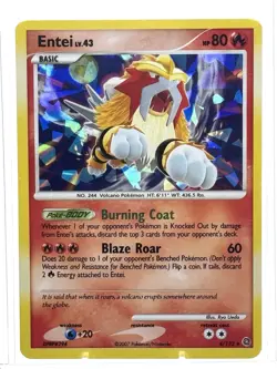 Entei Holo Rare - 4/132 Pokemon Secret Wonders Cracked Ice Deck Exclusive - Image 1