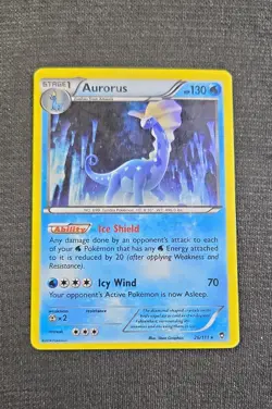 Pokemon XY - Furious Fists Aurorus Cosmos Holo Rare 26 MP - Image 1