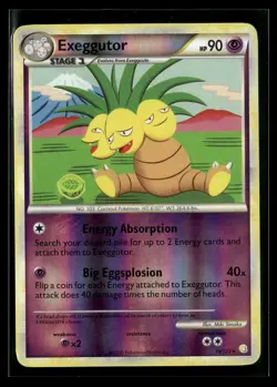 Exeggutor 18/123 HeartGold & SoulSilver Reverse Holo Rare Pokemon - Image 1