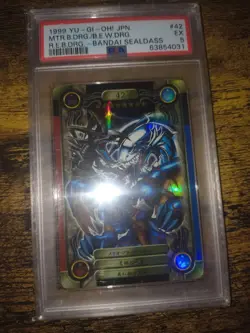 Yu-Gi-Oh Sealdass Meteor B Dragon Blue Eyes White Dragon Red Eyes B Dragon PSA 5 - Image 1