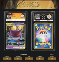 Pokemon Card Gengar & Mimikyu GX 038/095 Tag Bolt ACE 10 - Image 4