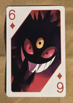 [NM-] Pokemon Card Gengar 6 of Diamonds Playing Card Poker - Image 1
