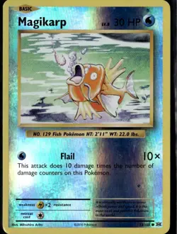 Magikarp Common XY Evolutions 33/108 Water Reverse Holo Pokemon Card - Image 1
