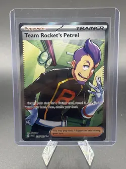 Team Rockets Petrel Ultra Rare Card 226/182 Destined Rivals Pokemon TCG - Image 1