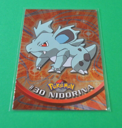 Pokemon Topps Holo #30 Nidorina TV Animation Edition Blue Logo Card - Image 1