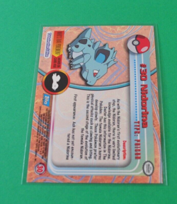 Pokemon Topps Holo #30 Nidorina TV Animation Edition Blue Logo Card - Image 4