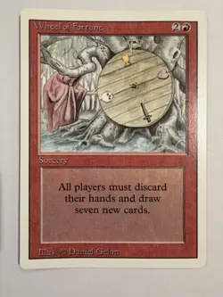 Wheel of Fortune Revised MTG Rare White Border Reserved List Vintage NM - Image 1