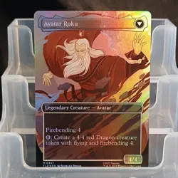 Magic: The Gathering The Legend of Roku Red Saga Mythic Foil Transforming 0357 - Image 2